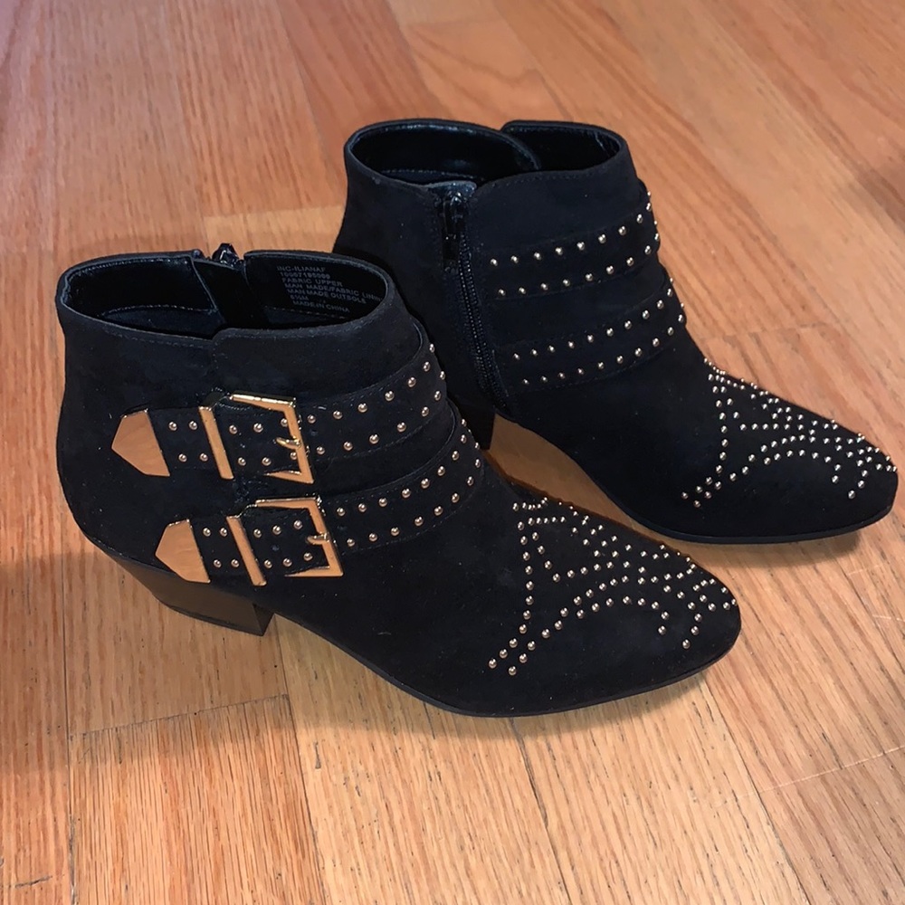 INC Iliana Studded Ankle Boots 6.5 M
